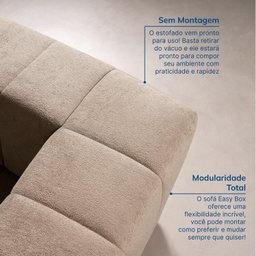 Sofá Modular 02 Cantos 02 Poltronas e 02 Puffs Easybox Cabecasa Madeiramadeira - 6
