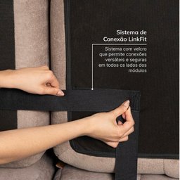 Sofá Modular 02 Cantos 02 Poltronas e 02 Puffs Easybox Cabecasa Madeiramadeira - 10