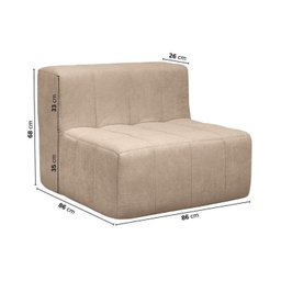 Sofá Modular 02 Cantos 02 Poltronas e 02 Puffs Easybox Cabecasa Madeiramadeira - 17