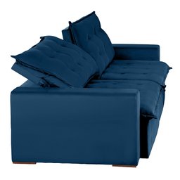 Sofá Bahia Modular 4 Lugares 2,30 MT com Molas Retrátil e Reclinável Veludo Nobre Sofatec - 8