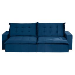 Sofá Bahia Modular 4 Lugares 2,30 MT com Molas Retrátil e Reclinável Veludo Nobre Sofatec - 2
