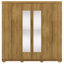 Ver imagem 2 de Guarda Roupa Casal 6 Portas Elegance Nature com Espelho Móveis Vila Rica