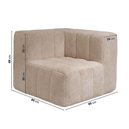 Sofá Modular de Canto 02 Cantos 01 Poltrona e 01 Puff Cabecasa Madeiramadeira - 12