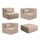 Ver imagem 4 de Sofá Modular 3 Lugares com puff EasyBox CabeCasa MadeiraOriginals