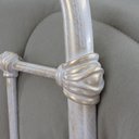 Ver imagem 2 de Cama de Ferro Patente King Branca Envelhecido