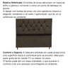 Cabeceira para Cama Box Estofada Solteirão 100 Cm Suede Madri:marrom - 5