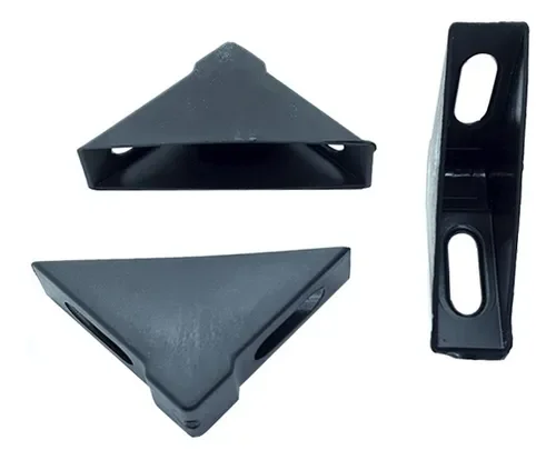 Ver imagem 2 de Cantoneira De Proteção Para Moveis 18 X 56 X 56 Mm Preta Embalagem Industrial (Kit C/400)