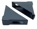 Ver imagem 1 de Cantoneira De Proteção Para Moveis 18 X 56 X 56 Mm Preta Embalagem Industrial (Kit C/400)