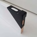 Ver imagem 4 de Cantoneira De Proteção Para Moveis 18 X 56 X 56 Mm Preta Embalagem Industrial (Kit C/400)