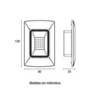 Ver imagem 5 de Luminária de Emergência Embutir 4x2 Led Bivolt 1w 6.500k Branco