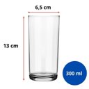 Ver imagem 3 de Conjunto 12 Copos Long Drink Cylinder 300ml Nadir Figueiredo em Vidro Transparente