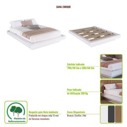 Cama Casal Queen Suspensa 140/160 Zurique - 6