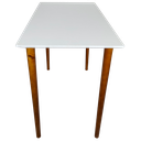 Ver imagem 2 de Mesa Aparador Escrivaninha Retangular Branco MDF Pé Palito Altura 75cm