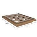 Ver imagem 4 de Cama Casal Queen Suspensa 140/160 Zurique Marrom/Mel