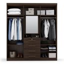 Ver imagem 2 de Guarda-roupa Casal com Espelho Capelinha 7 Portas 4 Gavetas Advantage