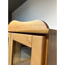 Ver imagem 6 de Cristaleira Vitrine Rústica 100% Madeira Maciça 2 Portas 1 Gaveta Linha Rubi Marrom/Freijó