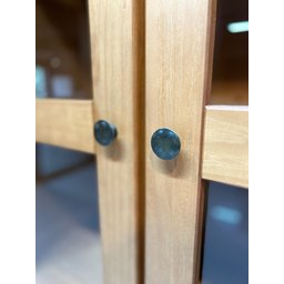 Cristaleira Vitrine Rústica 100% Madeira Maciça 2 Portas 1 Gaveta Linha Rubi - 9
