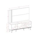 Ver imagem 5 de Rack com Painel para Tv até 60 Polegadas 2 Portas Cronos