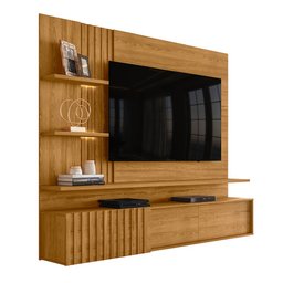 Painel para TV até 65 Polegadas LED Ripado 2 Portas Atena - 6