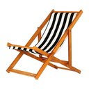 Ver imagem 1 de Espreguiçadeira Preguiçosa Dobrável Mel Sb-list Preto-branco