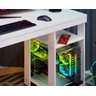 Escrivaninha Mesa Gamer Alfa Escritório Trabalho Notebook Estudo Moveis House Branco - 5