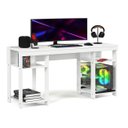 Ver imagem 1 de Escrivaninha Mesa Gamer Alfa Escritório Trabalho Notebook Estudo Moveis House Branco