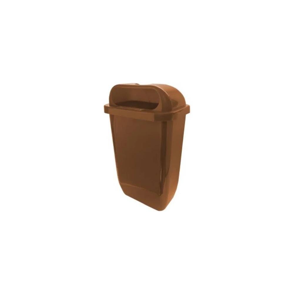 Lixeira Plástica Marrom 50 Litros sem Suporte Lar Plásticos - 1