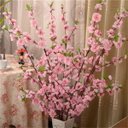 Ver imagem 1 de Kit 05 Hastes Galhos de Flores Flor de Pessegueiro Rosa