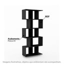 Ver imagem 2 de Estante Regular 5 Nichos - Preto Fosco