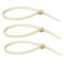 Abraçadeira de Nylon 1000 Uni Cinta Enforca Gato Plastica Branco 200mm x 2.5mm - 7