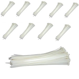 Abraçadeira de Nylon 1000 Uni Cinta Enforca Gato Plastica Branco 200mm x 2.5mm