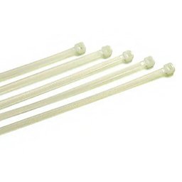 Abraçadeira de Nylon 1000 Uni Cinta Enforca Gato Plastica Branco 200mm x 2.5mm - 2