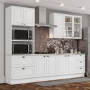 Ver imagem 1 de Cozinha Compacta 271,5cm 4 Peças 9 Portas 3 Gavetas Americana Henn