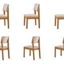 Ver imagem 3 de Kit 6 Cadeiras para Sala de Jantar Jade