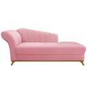 Ver imagem 5 de Diva Recamier Vanessa 160cm Lado Direito Suede Adj Decor Rosabebê