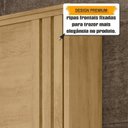 Ver imagem 6 de Guarda-Roupa Casal Monte Carlo 2 Portas Ripadas de Correr com Espelho 4 Gavetas Internas e Maleiros Marrom/Cinamomo