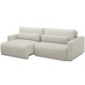 Sofá Retrátil Reclinável para Sala de Estar Living 210cm Sevilha F04 Veludo Bege - Lyam Decor - 7