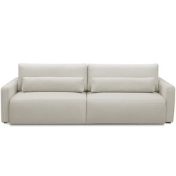 Sofá Retrátil Reclinável para Sala de Estar Living 210cm Sevilha F04 Veludo Bege - Lyam Decor - 3
