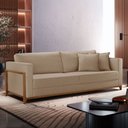 Ver imagem 1 de Sofá 3 Lugares Paris Linho 2,14 m Bege