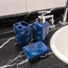 Kit de Banheiro 3 Peças Náutico Azul Marinho Conchas em Cerâmica - 2