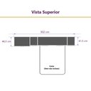 Ver imagem 2 de Guarda Roupa Dormitório Modulado Paris Casal 1,38 M - Roupeiro Luciane M05:branco