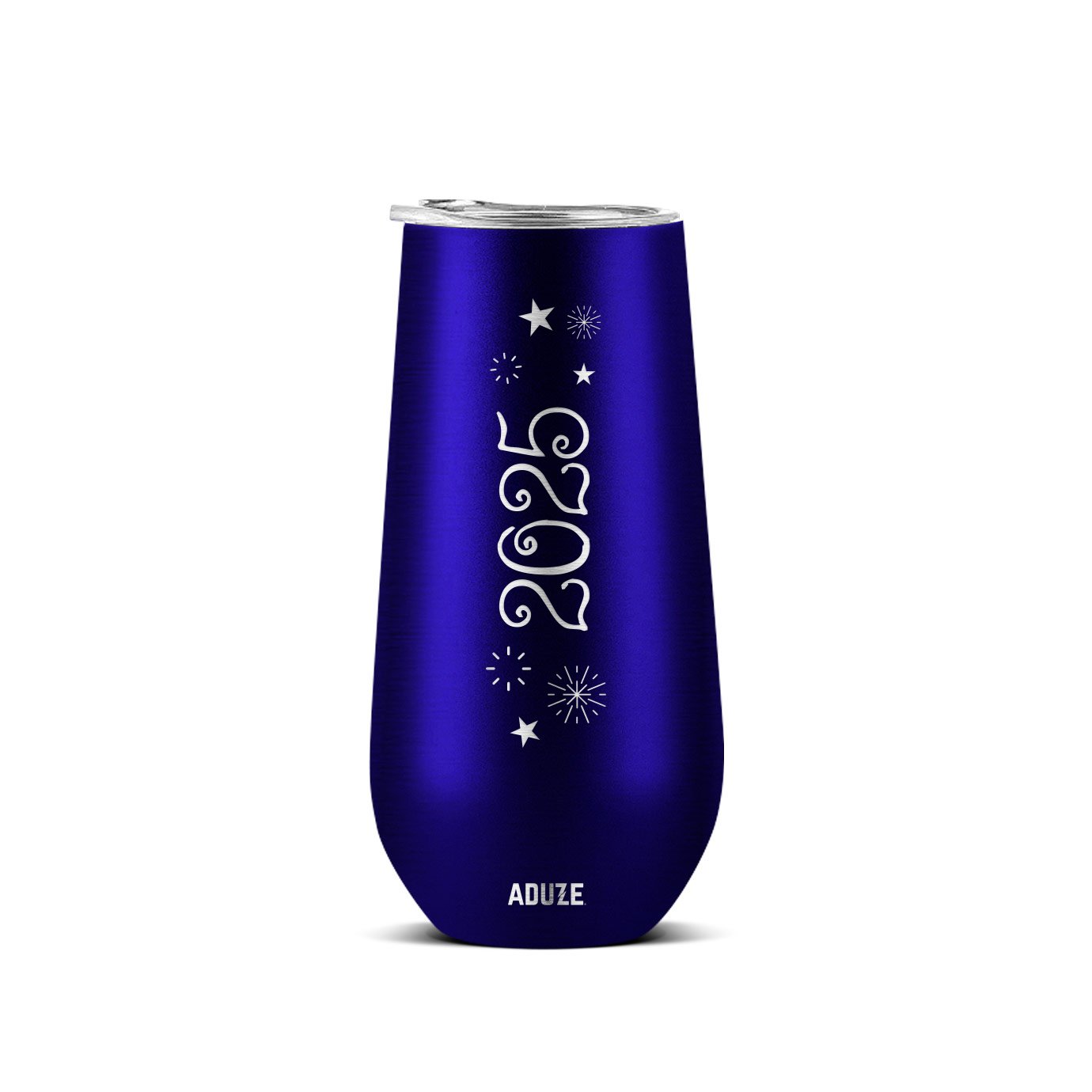 Copo Térmico Aduze Champagne Espumante Drink Lux 2025 150ml - Azul Metalizado - 1