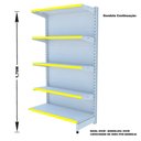 Ver imagem 2 de Gondola Parede 170 Amapa Flex Kit 4 Metros Branco Am - Amapá