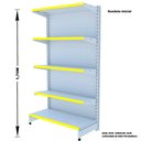 Ver imagem 3 de Gondola Parede 170 Amapa Flex Kit 4 Metros Branco Am - Amapá