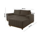 Ver imagem 5 de Sofá Boreal de 185cm B25 Chaise Lado Direito Meu Sofá Online
