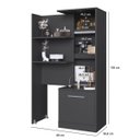 Ver imagem 7 de Estante Armário Multiuso com compartimento Oculto Lock