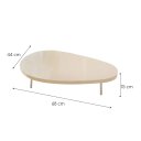 Ver imagem 5 de Mesa de Centro Design Orgânico Champagne:off White
