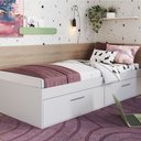 Ver imagem 1 de Cama Solteiro com 2 Portas Tókio para Colchões 190x80 Cm Ct1080 Art In Móveis