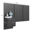 Ver imagem 5 de Cabeceira para Cama de Solteiro com Mesa de Cabeceira Zurique