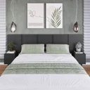 Ver imagem 2 de Cabeceira para Cama de Casal com Mesas de Cabeceira Zurique